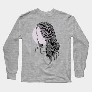 Girl with Rope hairstyle Long Sleeve T-Shirt